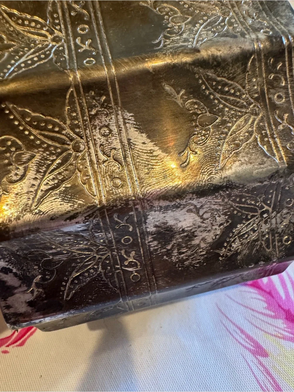 Vintage Godinger Silver Jewelry Box Trinket Tray